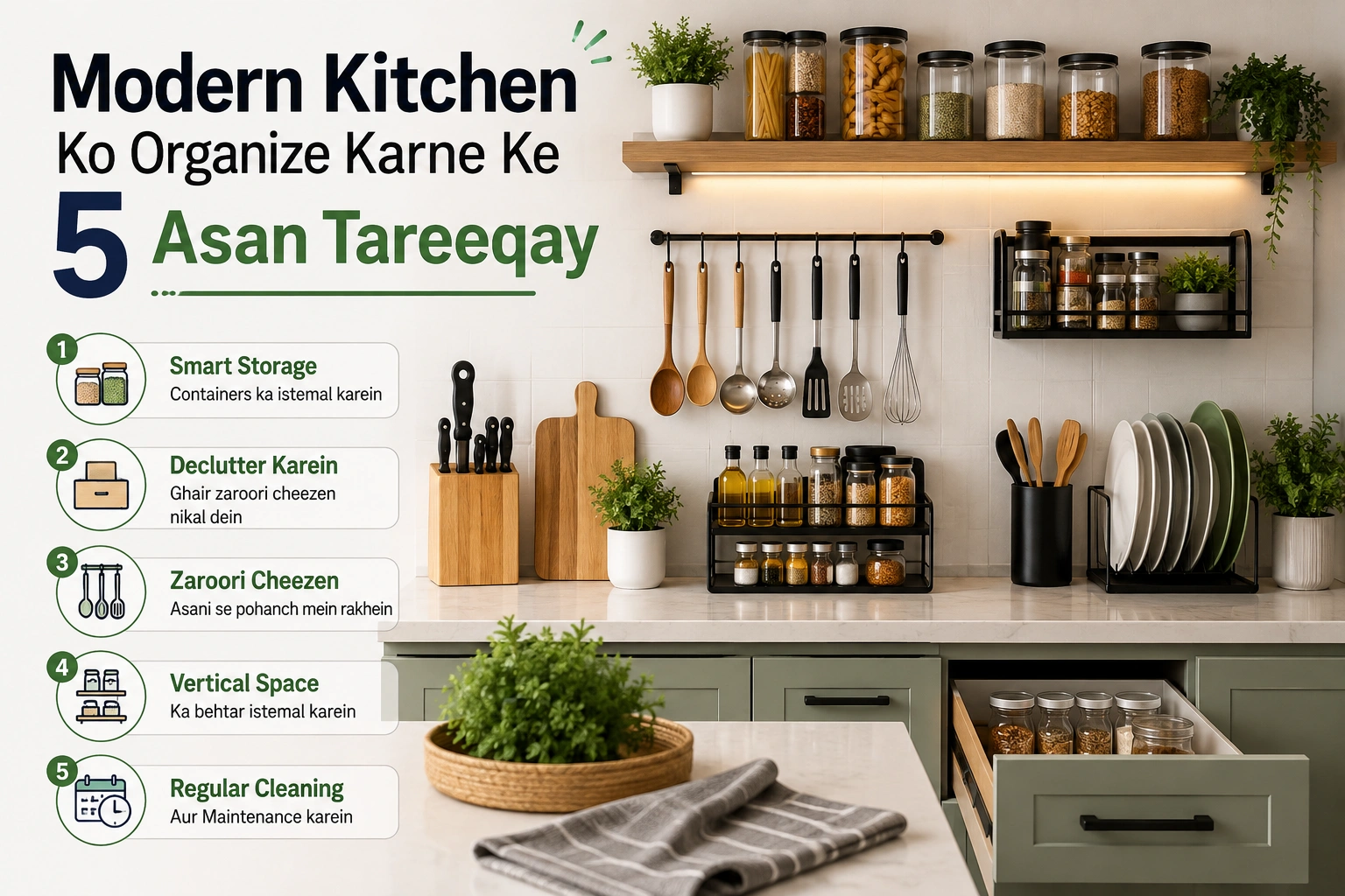 Modern Kitchen Organization